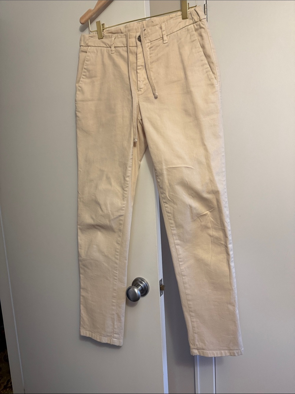 Altea Cream Drawstring Chinos for Men size S